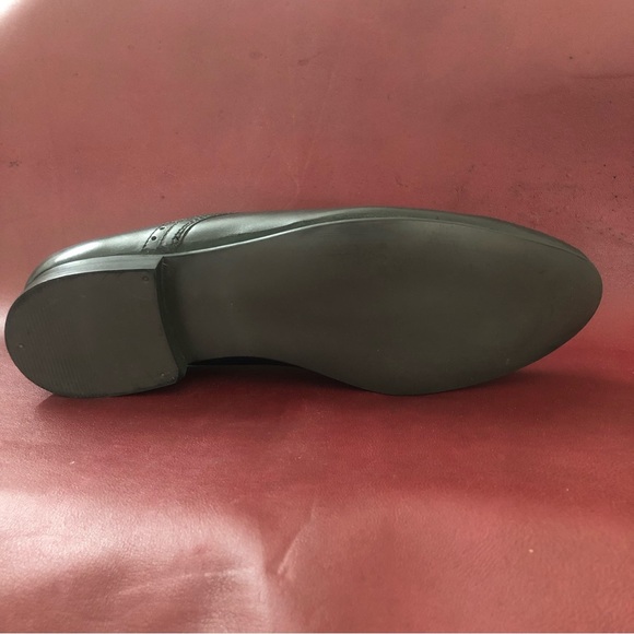 Black leather formal lace up shoes size 8 full leather sole - Picture 3 of 3